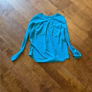 Avia Long Sleeve Crewneck Top in Bright Teal